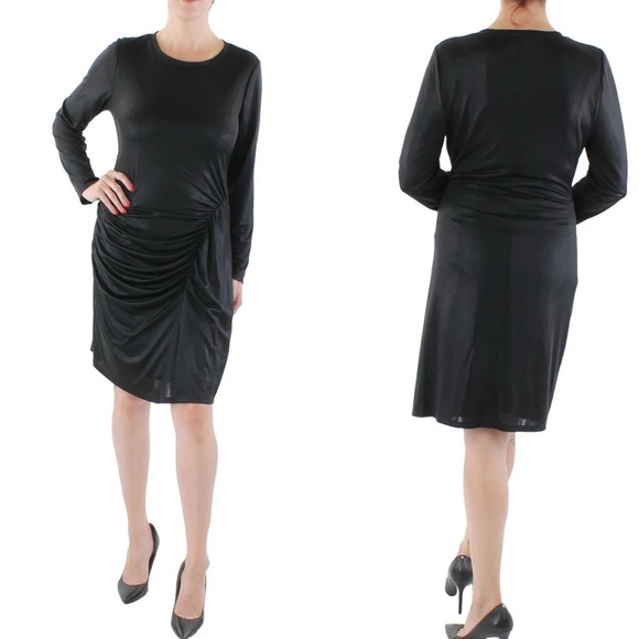 💃🏻Ralph Lauren Black Sheath Long Sleeve Dress - Picture 1 of 7